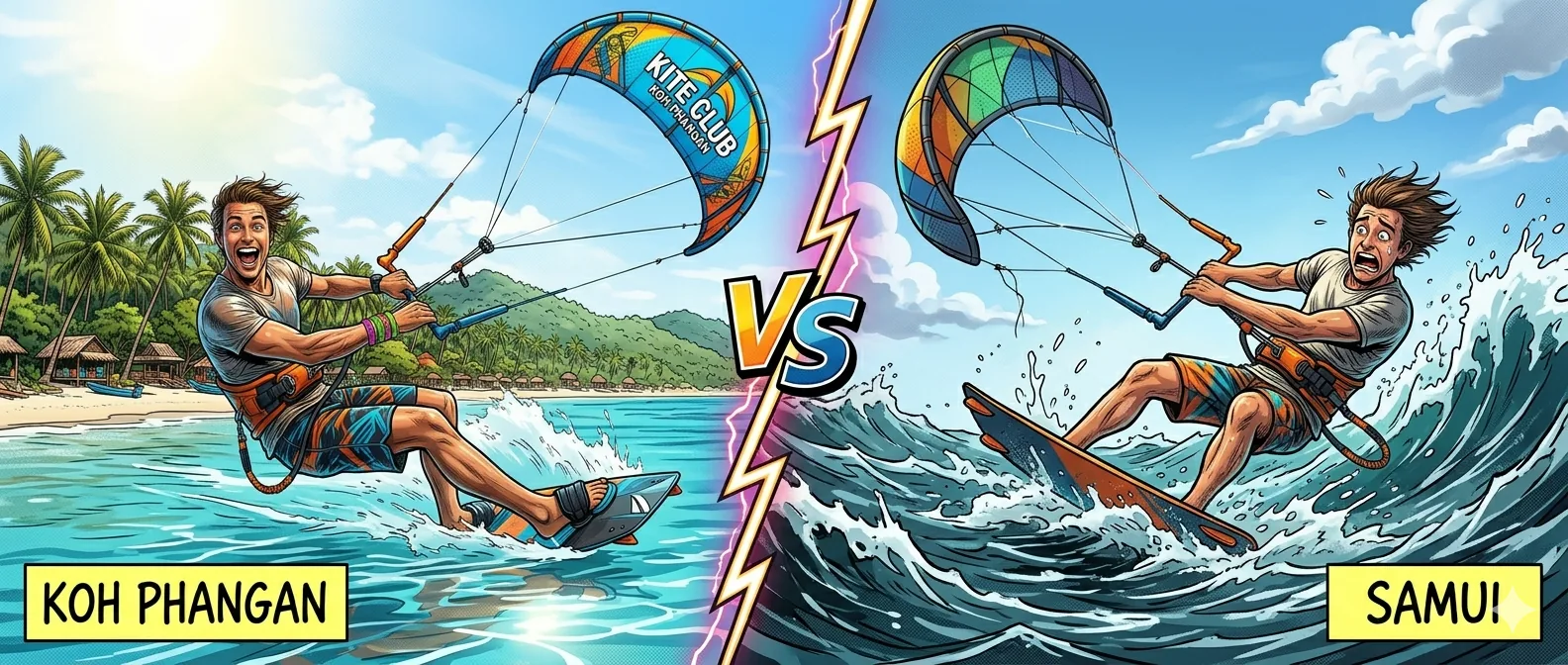 Koh Phangan vs Bali, Sri Lanka & Vietnam for Kitesurfing
