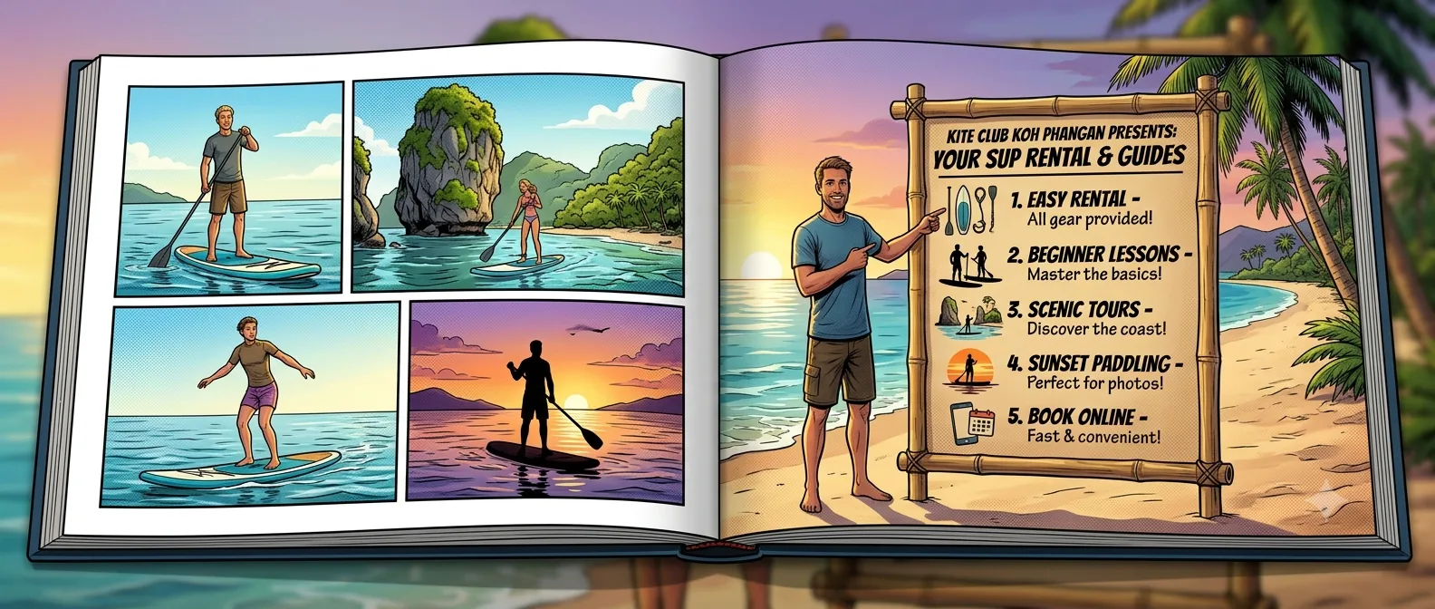 SUP Rental in Koh Phangan — Stand-Up Paddleboarding at Thong Sala