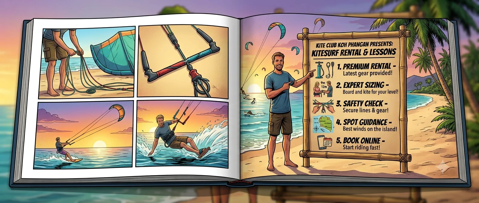 Kitesurfing Equipment Rental on Koh Phangan