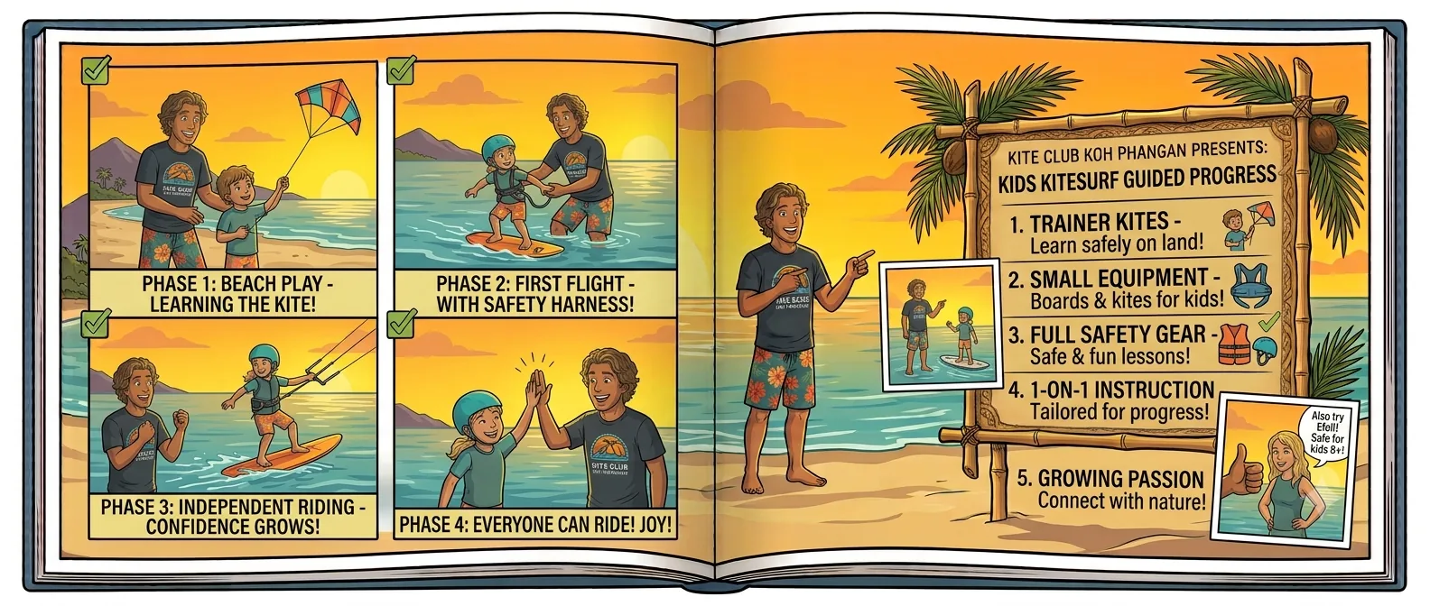 Kitesurfing for Kids and Young Adults on Koh Phangan