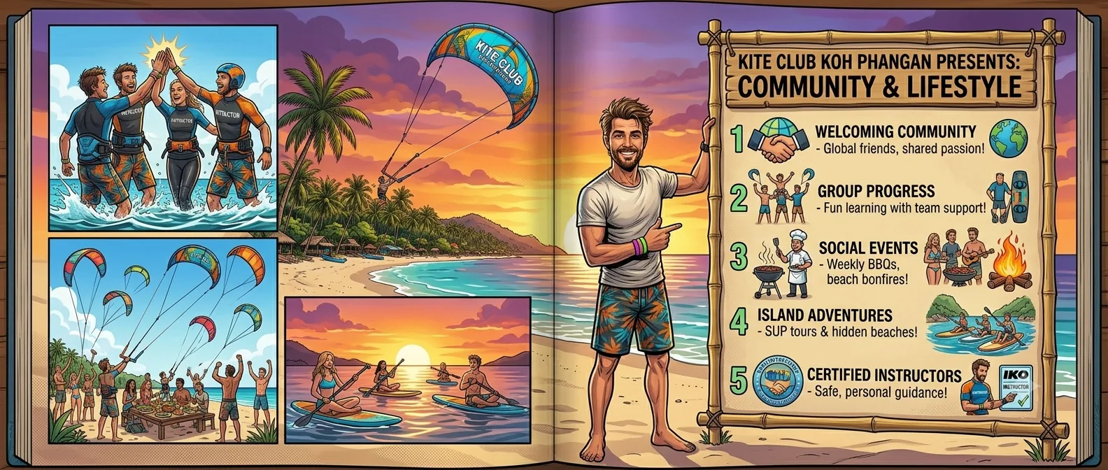 The Kitesurf Community on Koh Phangan: Who You'll Meet