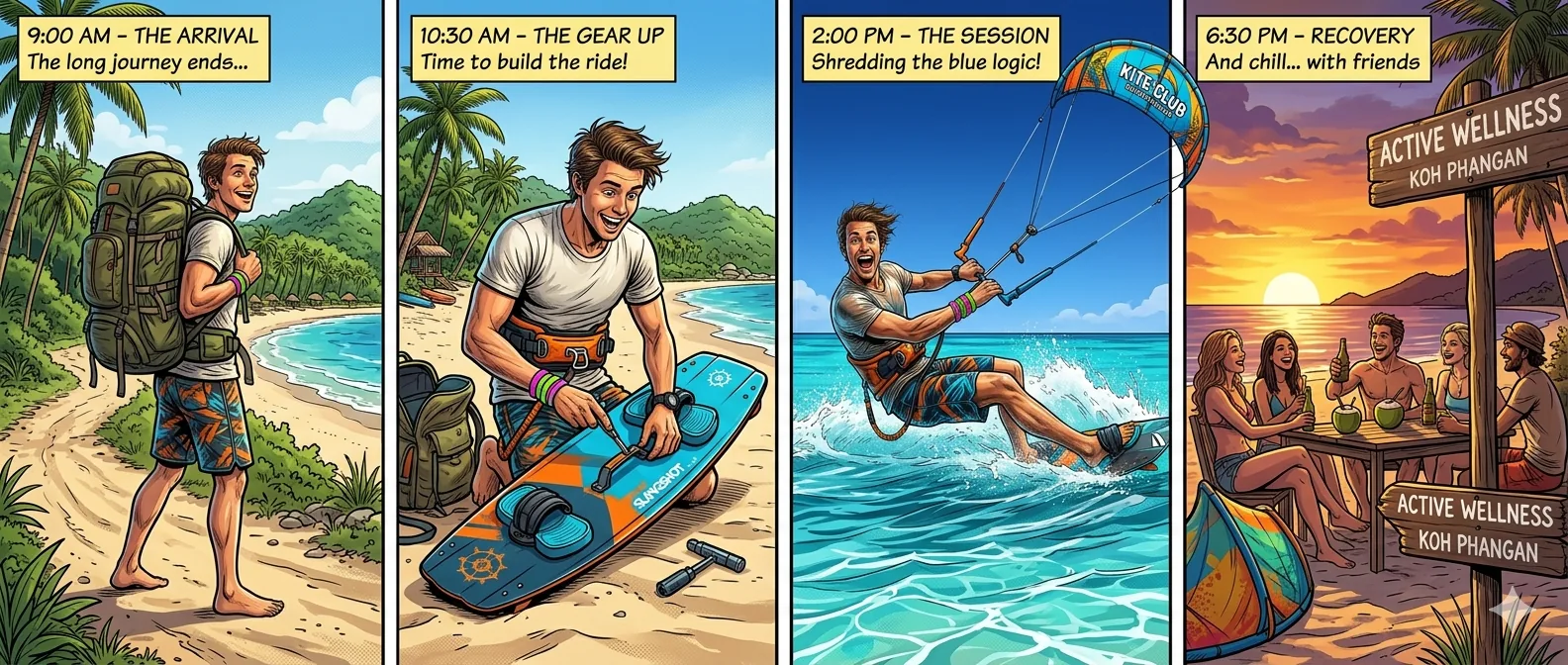 A Day Kitesurfing on Koh Phangan: What It Really Looks Like